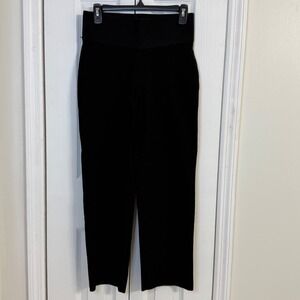 Nygard SLIMS Straight Leg Pull On High Waist Black‎ Pants Ponte Size M (10-12)